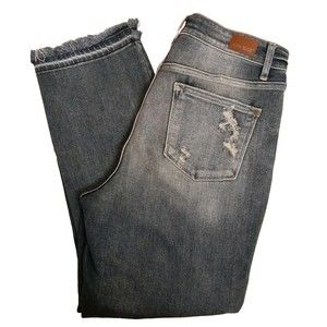 Judy Blue High Waist Release Hem Ankle Straight Denim Stretch  Size 9/29  #82436
